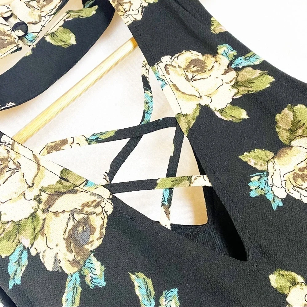 NWT Altar’d‎ State Black Floral Dress Fairycore - Picture 7 of 7